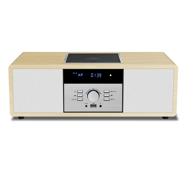Sistema estéreo Bluetooth WIITHINK Vintage Wooden con reproductor de CD
