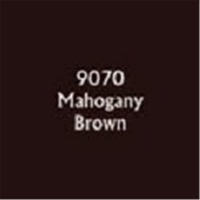 Reaper Miniatures REM09070 0.5 oz Master Series Paint Dropper Bottle, Mahogany Brown