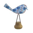 thumbnail image 2 of Home Decor Mod Floral Bird On Stand Metal Mother's Dayy Cb176161 Blue, 2 of 3