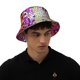 thumbnail image 4 of Fotbe Colorful Tie Dye Stained Glass 3 Sombrero Tipo Pescador con Estampado – Sombrero de Sol de Algodón de Moda para Playa, Golf, Pesca, 4 of 6