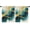 Teal Gold Marble-2, variant on Blackout Kids Curtains,Teal Gold Marble Childrens Insulated Curtains Set Of 2,Bedroom Essentials,Toddler Room Decor 42x54in(106x137cm)