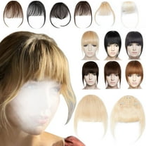 MY-LADY Clip in Bangs 100% Remy Human Hair Extension French Bang Thick Natural Full Front Neat Bangs Straight Fringe Bang One Piece Hairpiece