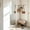 Silver Size L E7, variant on Gaqring Acrylic Mirror Wall Stickers, Peel And Stick Adhesive Mirror Tiles, DIY Decorative Mirror for Bathroom Bedroom Home Decoration, Silver