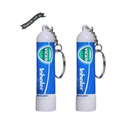 Vicks Inhaler Nasal Vapor Breather Tubes -0.5ML Tubes - (2 Tubes Pack)