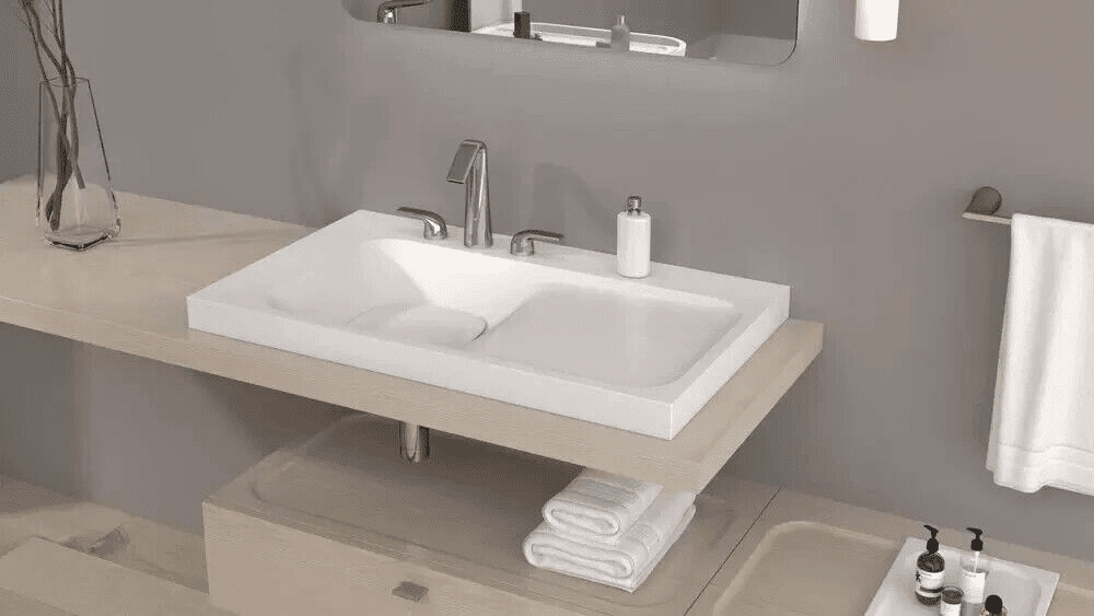 DXV Modulus™ 36 x 21 in. Rectangular Bathroom Sink in Canvas White