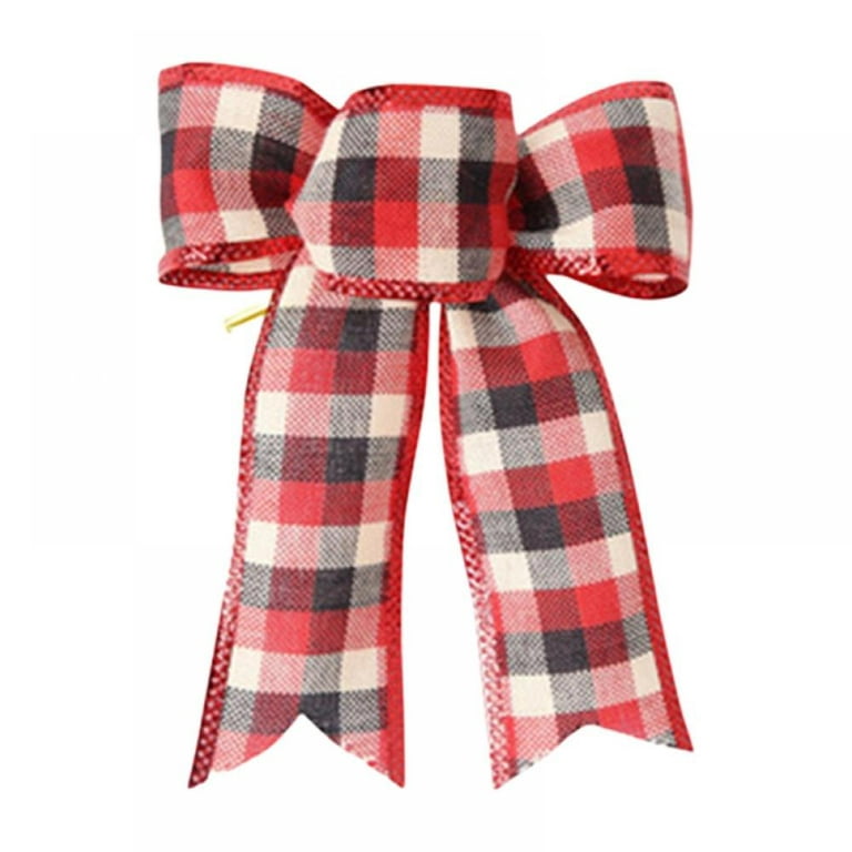Rocky Mountain Goods Red Bow - Christmas Wreath Bow - Great for Large Gifts  - Indoor/Outdoor use - Waterproof Velvet - Attachment tie Included for