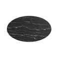 thumbnail image 3 of Modway Lippa 48" Oval Artificial Marble Dining Table in Gold Black, 3 of 7