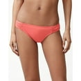 thumbnail image 2 of Tommy Bahama Side Shirred Hipster Bikini Bottoms, Paradise Coral, Small, 2 of 3