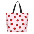 thumbnail image 1 of Balery Strawberry Bolsa Tote Estilo Estético con Cremalleras, Bolsa de Hombro, Bolsa de Compras Grande y Plegable, 1 of 8