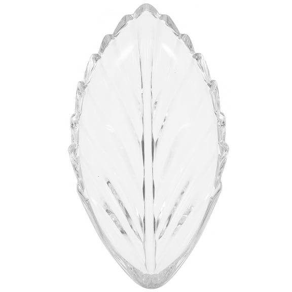 SOPOTUTU Fruit Plate Candy Plate Leaf Shaped Plastic 1Set