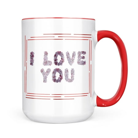 

Neonblond I Love You Lilac Flowers Garden Mug gift for Coffee Tea lovers