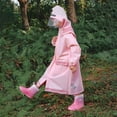 thumbnail image 4 of UACY Kids Raincoat for Boys Girls, Waterproof Rain Jacket with Hood for School & Outdoor Play (Pink, 2-4 Years), 4 of 4