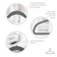 thumbnail image 4 of Simplify 6 Pack Extra Wide Plastic, Fabric, Metal Clothing Hanger, Grey, 4 of 7