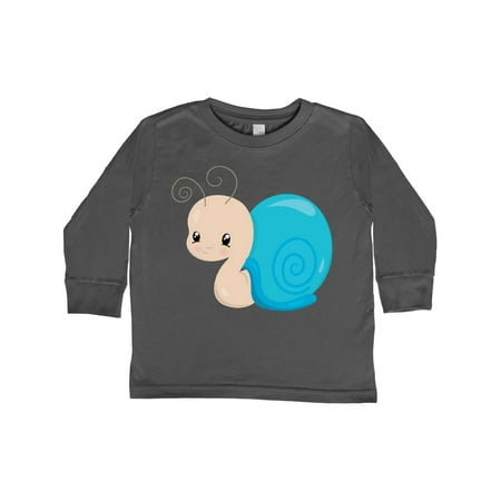 

Inktastic Adorable Blue Snail Gift Toddler Boy or Toddler Girl Long Sleeve T-Shirt