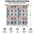 thumbnail image 2 of Blackout Kids Curtains,Multicolor Ethnic Floral and Geometric Pattern Childrens Insulated Curtains Set Of 2,Bedroom Essentials,Toddler Room Decor 42x84in(106x213cm), 2 of 5