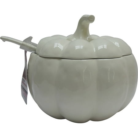 Better Homes and Gardens Pumpkin Tureen with Ladle, Cream Mist ...