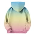 thumbnail image 4 of Dgankt Hoodies for Girls Long Sleeved Solid Round Neck Top and Hooded Sweatshirt for 4-13 Years, 4 of 8