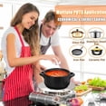 thumbnail image 3 of Gocoffun Heat Diffuser for Gas Stove, Stainless Steel Induction Adapter With Removal Handle, Cookware Simmer Ring Hob Plate (11inch), 3 of 6