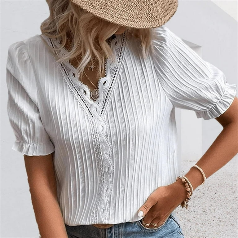 Elegant Solid Lace O Neck Tops(5 Colors) Elegant Solid Lace O Neck Tops(5 Colors)