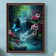 thumbnail image 3 of Pintura de diamante 5D DIY, kit de cascada de taladro redondo completo, decoración del hogar, artesanía, 30x40CM, 3 of 9