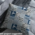 thumbnail image 2 of Castle Fairy Sport Motorcycle Fabric by the Yard 10 Yard,Grey Blue Room Decor Fabric by the Yard,Geometric Lattice Sewing Fabric,Lightweight Abstract Room Decor, 2 of 6