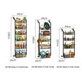 thumbnail image 2 of BouPower Over The Door Organizer, 4/6-Tier Metal Pantry Organization, Over Door Hanging Organizer With Adjustable Baskets, Behind Door Organizer Hanging For Home Kitchen Laundry Room Bathroom, 2 of 9
