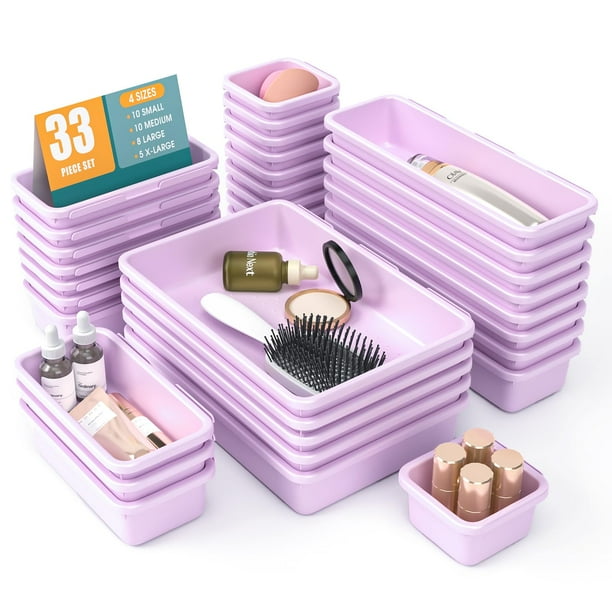 Set organizador de cajones StoreHappily, 33 unidades con almohadillas antideslizantes