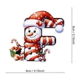 thumbnail image 1 of Acrylic 2D Christmas Snowman Letter Ornament | Personalized Holiday Tree Pendant with Custom Name | Durable Clear Acrylic with 3 Ribbon Styles | Festive Decoration for Kids Gifts Wreaths, 1 of 1
