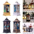 thumbnail image 2 of Christmas Led Light Up Lantern Xmas Table Lamp Ornament Decoration Wind Lantern, 2 of 7