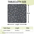thumbnail image 2 of Spider Web Halloween Pattern Square Fitted Tablecloth with Elastic Edge,Square Table Cover,Washable Elastic Table Cover for Home Kitchen Party Decor 34"x34", 2 of 6