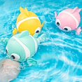 thumbnail image 2 of 3pcs Colorful Clown Fish, Clockwork Swimming Animals, Bathroom Toys, 2 of 5