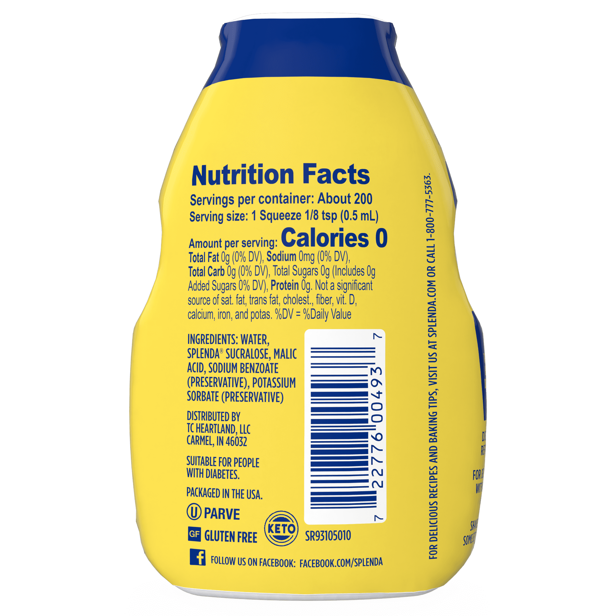 (3 pack) Splenda Zero Sucralose 100ML