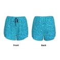 thumbnail image 5 of Haiem Blue Glitter Women's 2 in 1 Running Shorts - Lightweight Athletic Workout Gym Yoga Breathable Sports Shorts Liner with Phone Pockets-Small, 5 of 9