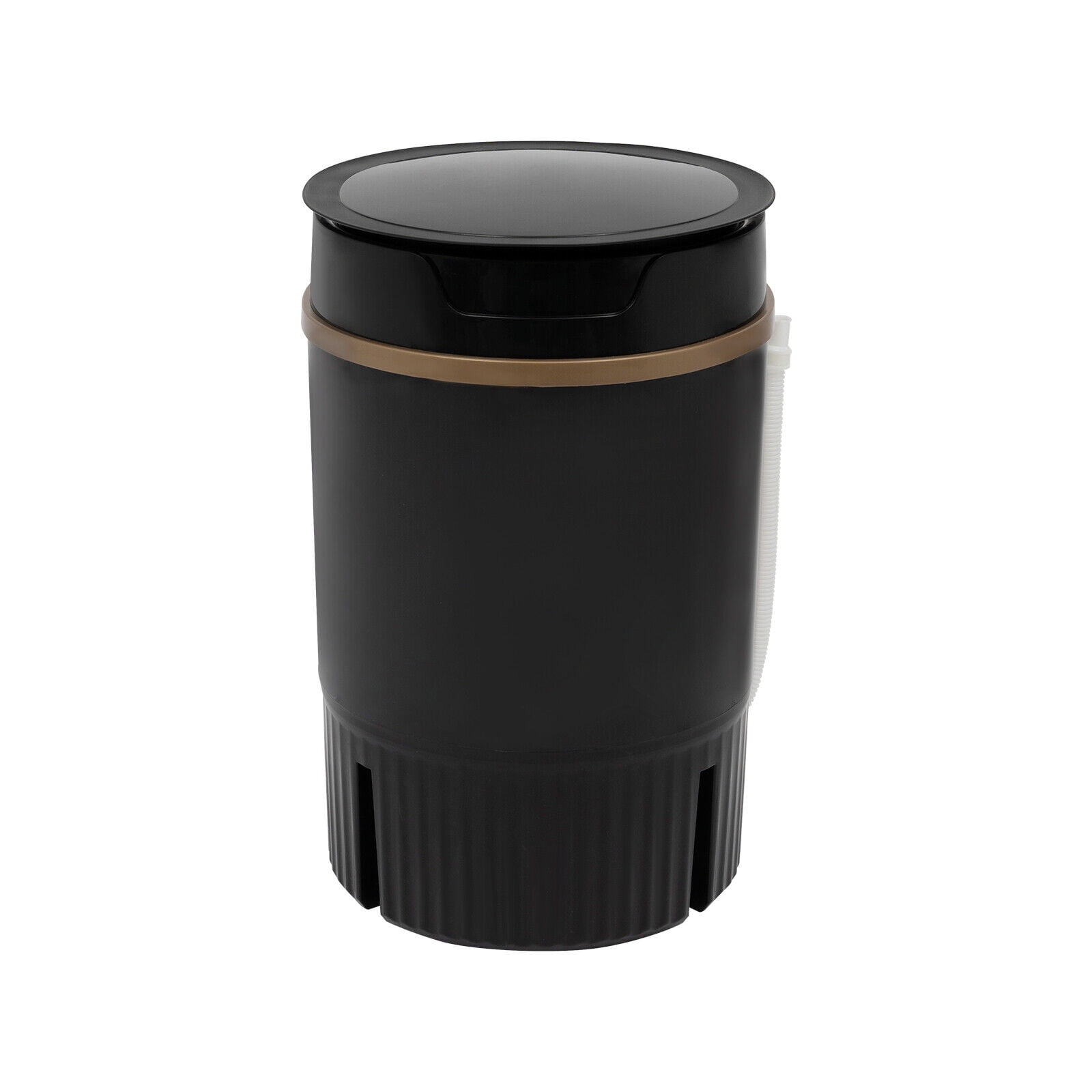 Modern Cylindrical Portable Mini Washing Machine Washer with Drainage Basket Multi-Functional Black