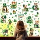 thumbnail image 3 of Teissuly 2024 Irish St. Patrick's Four Leaf Grass Wall Decal Mall Shop Window Layout Decoration Double Sided Electrostatic Window Decal Teissuly WER202311274885, 3 of 6