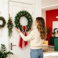 thumbnail image 5 of Wreath Decor Ribbon, Wreath Sash for Front Door, Black and White Ribbon, Wreath Bows for Front Door, 1Pc 48X5 Inch Scalloped Edge Accent for Front Door Wreath Hanging Use, 5 of 6