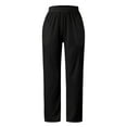 thumbnail image 5 of Pants for Women Trendy Dressy Daily Home Outdoor Elastic Waist Side Pockets Trousers, 5 of 6