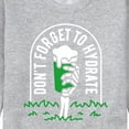 thumbnail image 3 of Instant Message - Don't Forget To Hydrate - Men's Crew Neck Fleece Pullover, 3 of 6