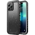 thumbnail image 1 of REJODA-for iPhone 13 Pro Max Waterproof Case, IP68 Waterproof Shockproof Dustproof & Heavy Duty Rugged, Full Body with Built-in Screen & Lens Protector and Lanyard, Black, 1 of 4