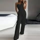 thumbnail image 2 of Mono Para Mujer de Moda de Verano Casual Erógeno Sin Mangas Color Sólido Pantalones de Pierna Ancha Monos Odeerbi  ODB-4, 2 of 9