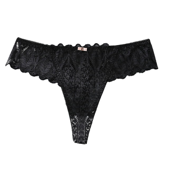 Ropa Interior Elástica Gibobby Sexy encaje para Mujer Negro 3XL
