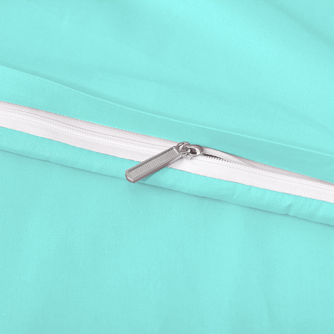 Unique Bargains Cotton Zippered Body Pillowcase Pillow Cover Cyan 20" x 60"