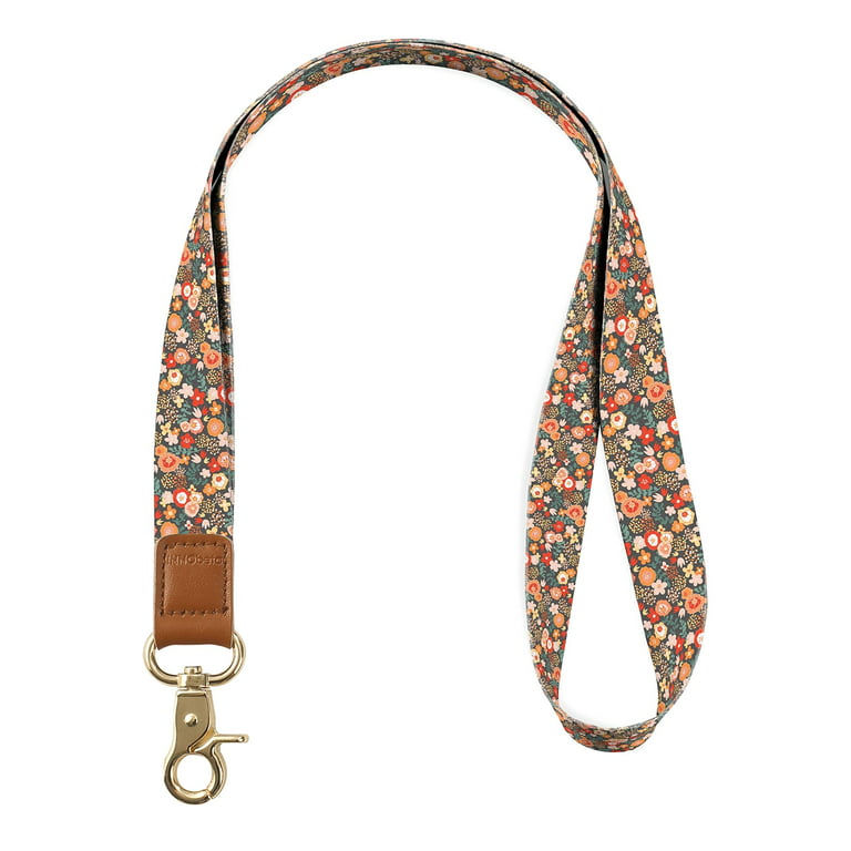  WONDERFUL FLOWER Lanyards for ID Badges, Lanyards for Keys, Key  Lanyard, Lanyards for Men and Women, Neck Strap Lanyard with Key Ring and  Leather Clip for Badge Holder, Key Chain Strap 