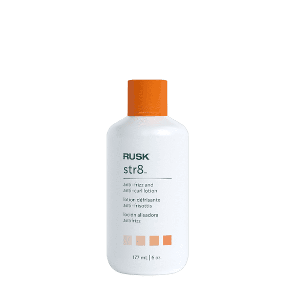 Rusk Str8 Anti-Frizz Anti-Curl Hair Lotion, 6 Oz