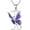 Letter I, variant on AOBOCO Initial Necklace for Women 925 Sterling Silver Purple Butterfly with A-Z 26 Letters Pendant Necklace for Graduation Gifts