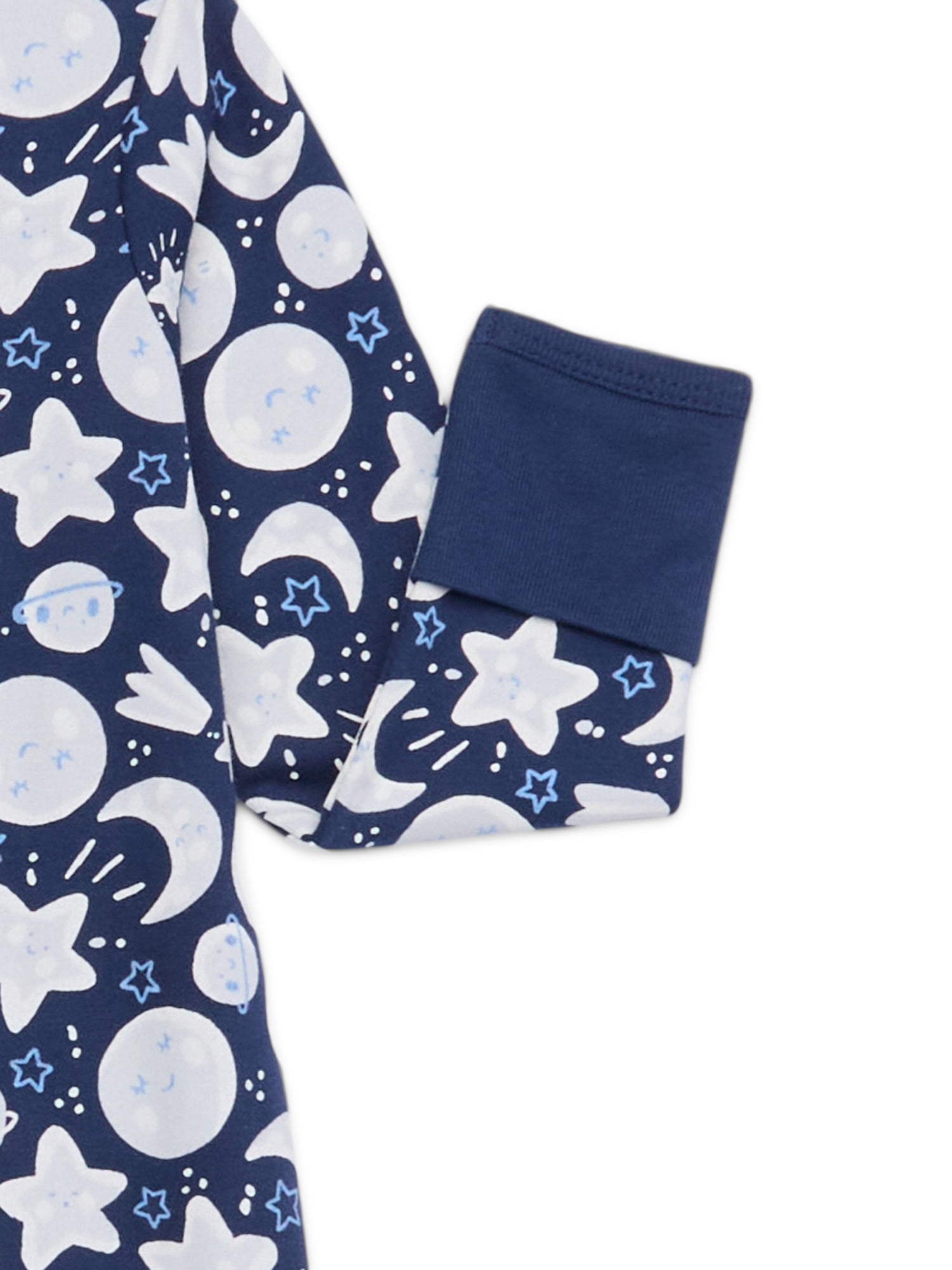 Wonder Nation Baby Unisex Zip Front Footed Sleep N Play Pajamas, Sizes Preemieie-6/9 Months