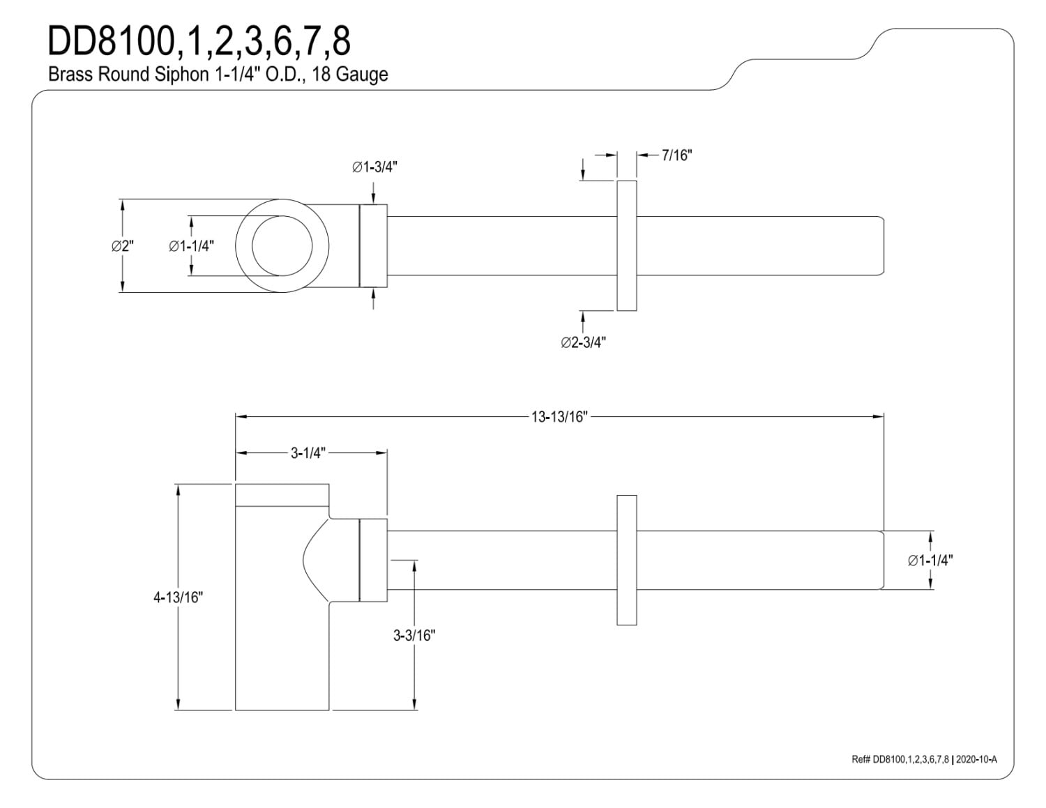 Kingston Brass CC53308DLLKB30 Standard Mount Modern Plumbing Sink Trim Kit with Bottle Trap, Brushed Nickel