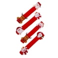 thumbnail image 1 of 4pcs Christmas Microwave Oven Handle Protective Covers Xmas Fridge Kitchen Refrigerator Door Handle Gloves, 1 of 4