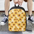 thumbnail image 6 of Disketp Vintage Marble Pattern Sunflower School Backpack, Lightweight Basic Middle School Bookbags 17 Inch Casual Daypack for Student College, Travel or Outdoor, 6 of 6