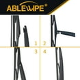 thumbnail image 5 of ABLEWIPE 2PCS Rear Wiper Blade and Arm Fit For TOYOTA PRIUS 2004-2009, Set of 2, Y27L7F7G, 5 of 6